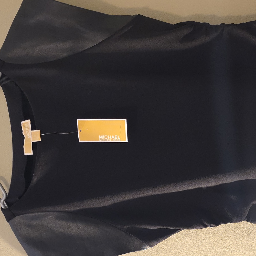 Michael Kors Black Cap Sleeve Blouse - Picture 3 of 6